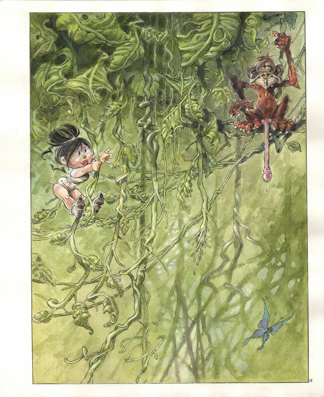 For sale - René Hausman, Saki et Zunie [Zunie, enfin seule ! ] t. 03 - Original Illustration