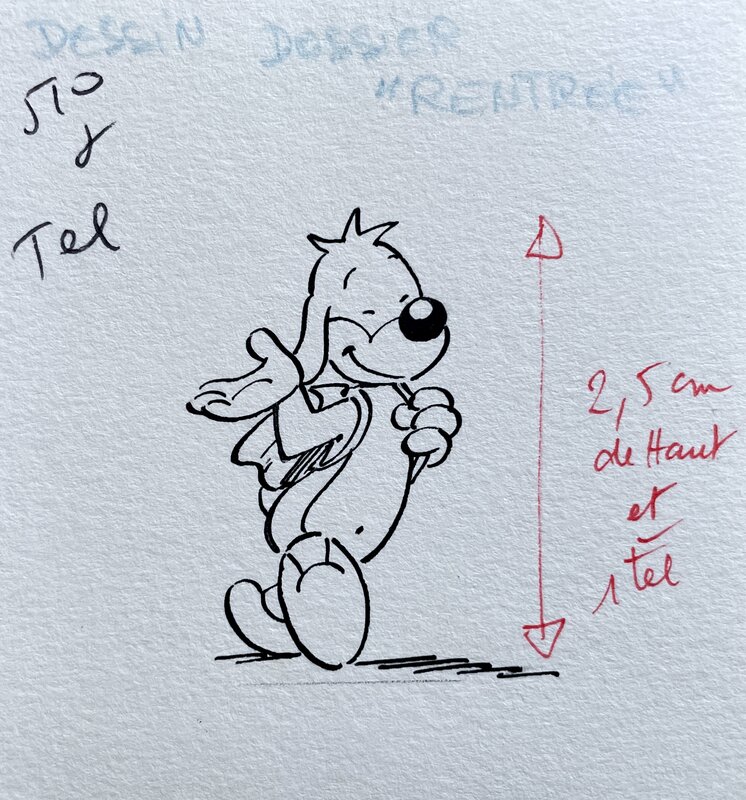 For sale - Michel Motti, José Cabrero Arnal, 1980'S - Pif et Hercule : Dossier Rentrée - Original Illustration