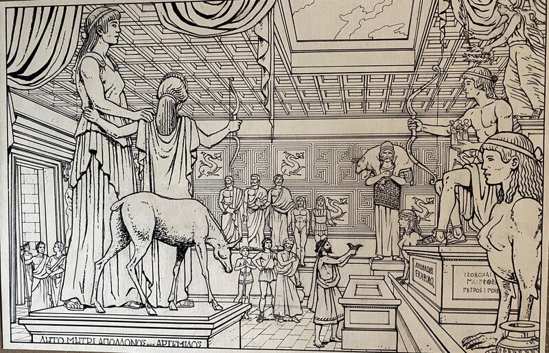 Pierre De Broche, Jacques Martin, Pierre De Broche avec Jacques Martin au concept, illustration originale, 