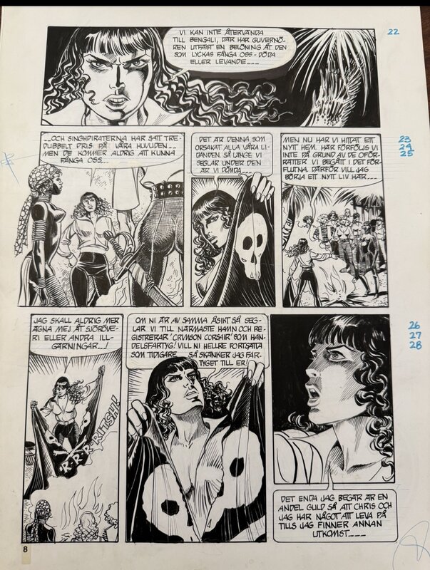 César Spadari, Phantom The Pirate Queen - Comic Strip