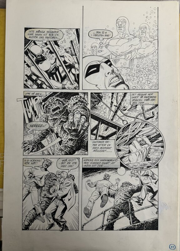 César Spadari, The Phantom “The Croc Gang”. - Comic Strip