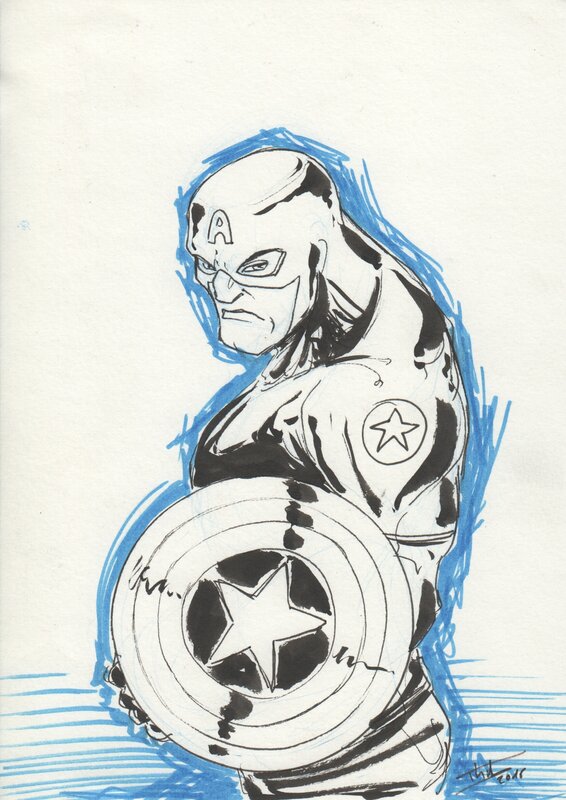 Captain by Thibault Colon de Franciosi - Original Illustration