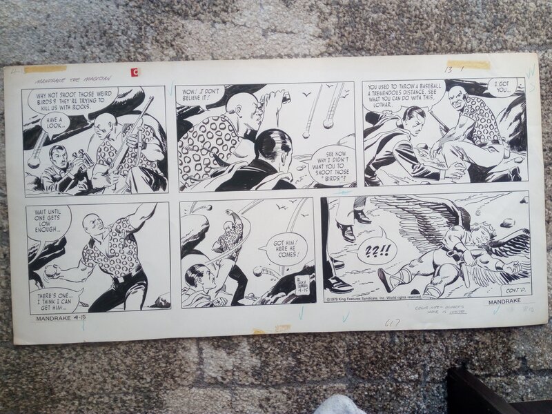 En vente - Mandrake / Fred Fredericks - Planche originale