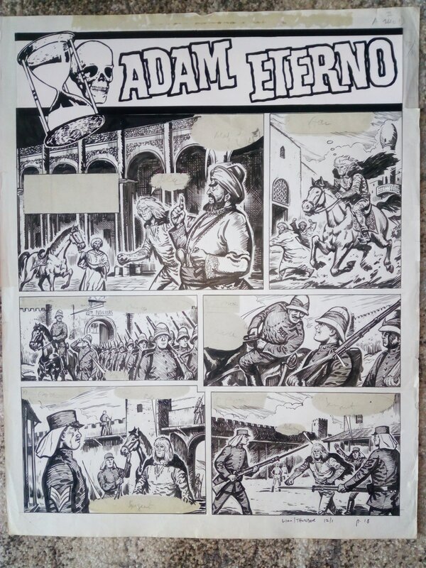 For sale - Page titre adam eterno / Francisco Solano Lopez - Comic Strip