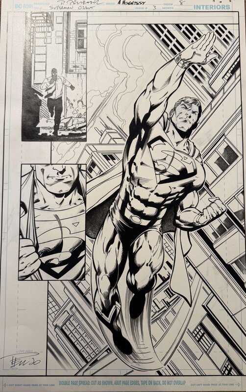 Paul Pelletier, Andrew Hennessy, Superman Giant 3 Page 8 - Comic Strip
