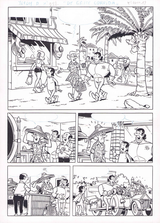 Studio Vandersteen | Jerom De grote corrida - Planche originale