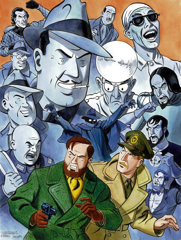 Pierre Taranzano, Blake et Mortimer contre les méchants - Illustration originale