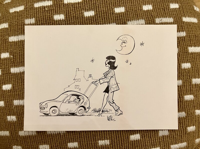 En vente - Will, Balade au clair de lune - Planche originale