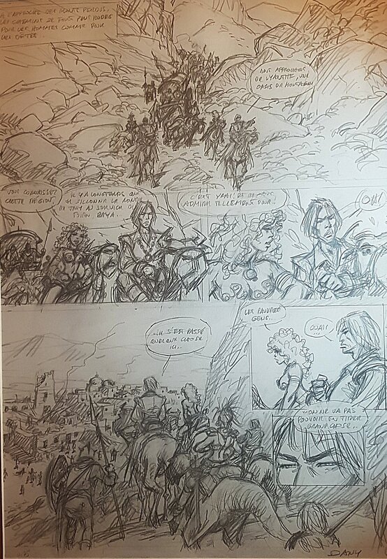 Dany, Les guerrières de Troy - Original art