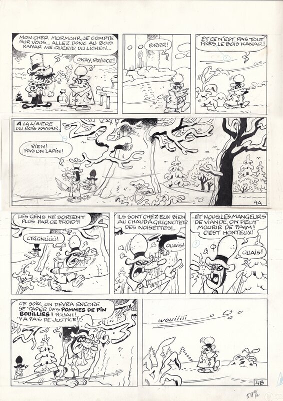 Raymond Macherot, Sibylline et le vase enchanté - Planche originale