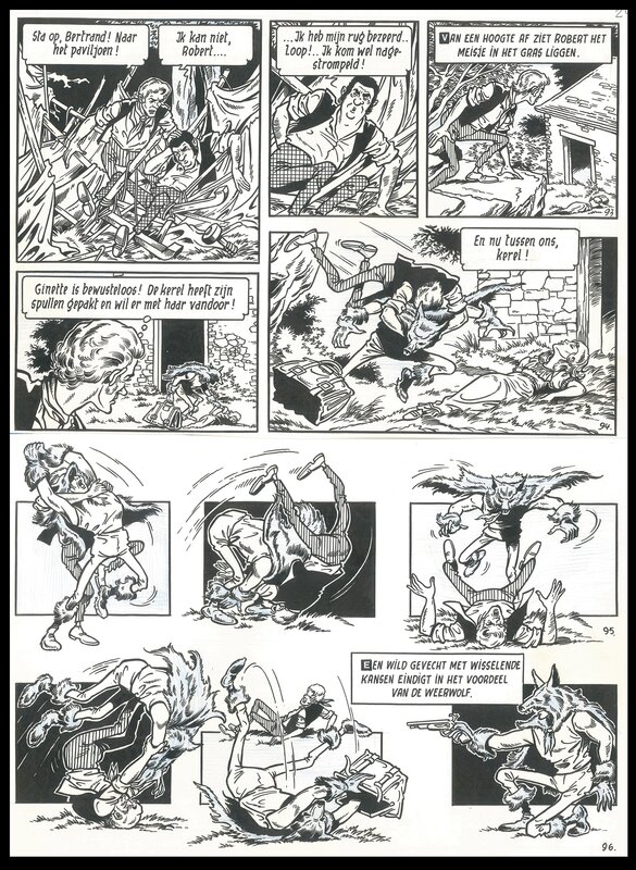 Willy Vandersteen, Robert en Bertrand 8 : De weerwolf - Comic Strip