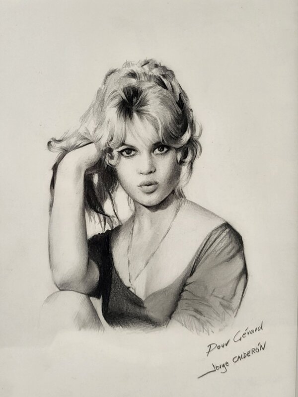 Brigitte Bardot par Jorge Caldéron - Illustration originale
