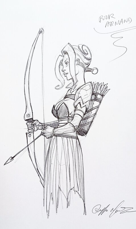 Artemis by Giuseppe Manunta - Sketch