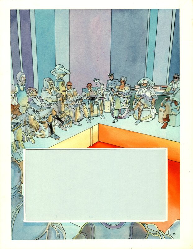 Moebius, Comment vous avez vécu l'an 2000 - Illustration originale Moebius, Comment vous avez vécu l'an 2000 - Illustration originale