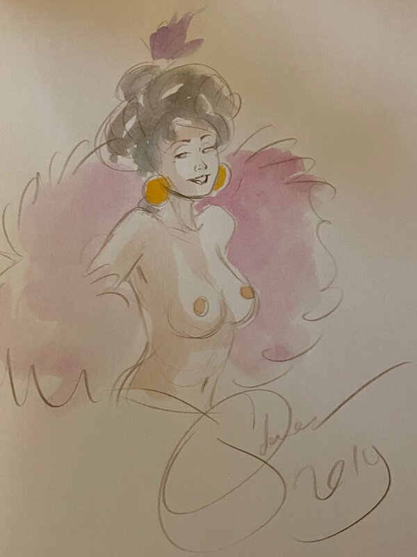 Paul Salomone, illustration originale, Danseuse 