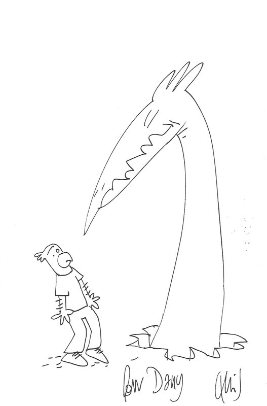 Lewis Trondheim, Approximativement / Net Echt - Sketch