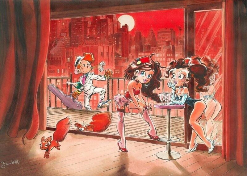 Dan Verlinden, Spirou - Luna Fatale - Illustration originale