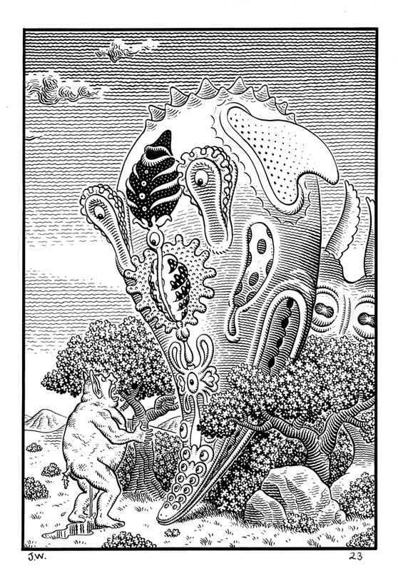 WEATHERCRAFT par Jim Woodring - Planche originale