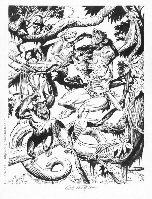 TARZAN par Gil Formosa - Planche originale