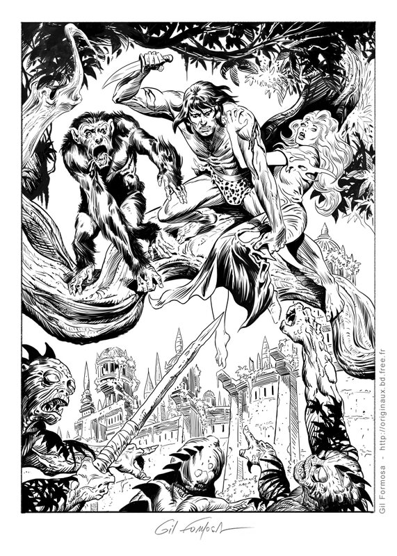 Tarzan OPAR par Gil Formosa - Planche originale
