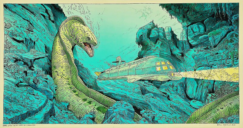 Bruno Marchand, Hommage au film «Le sous-marin de l’apocalypse» - Illustration originale