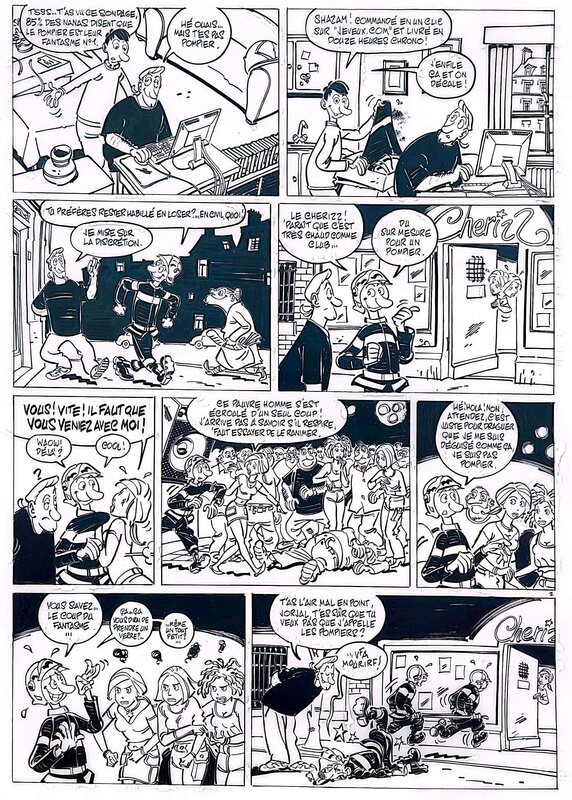 Olivier Wozniak, Plan drague nouvelle génération - Planche originale