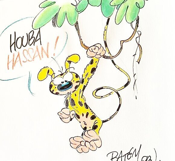Le Marsupilami by Batem - Sketch Le Marsupilami by Batem - Sketch