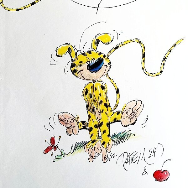 Le Marsupilami by Batem - Sketch Le Marsupilami by Batem - Sketch