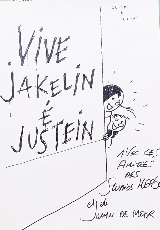 Quick et Flupke. by Johan De Moor - Sketch