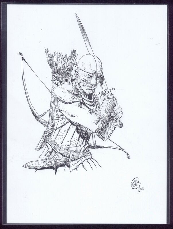 En vente - Giulio De Vita, Grzegorz Rosinski, Jean Van Hamme, De Vita, Illustration Sigwad, les mondes de Thorgal, 2015. - Illustration originale