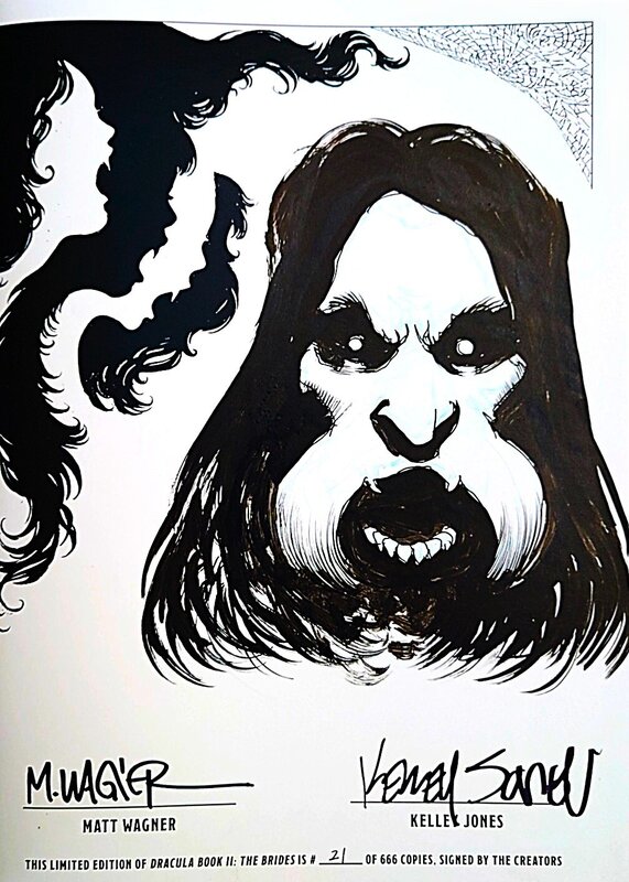 Kelley Jones, Dracula Book 2 The Brides Remarque - Illustration originale