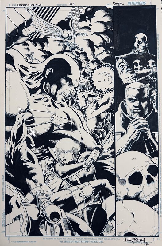 Kitson, Empire Upraising#3, illustration de couverture, 2015. - Planche originale