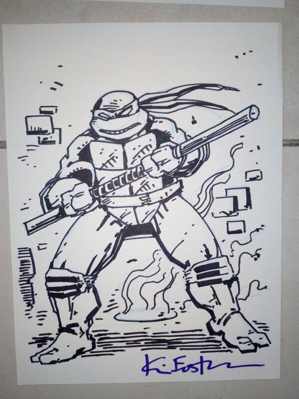 For sale - Planche originale TMNT tortues ninja / kevin eastman - Original Illustration