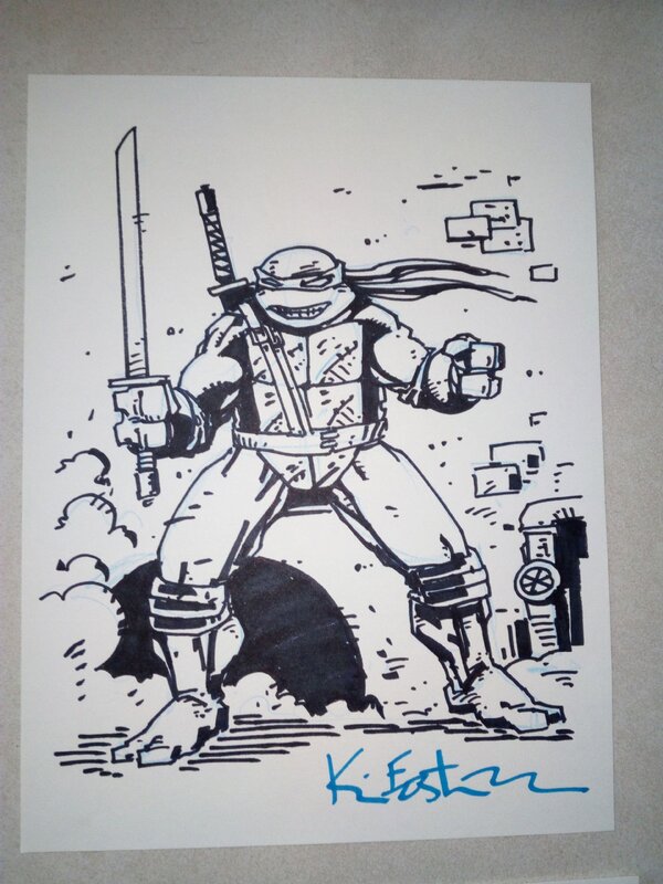 For sale - Planche originale TMNT tortues ninja / kevin eastman - Original Illustration