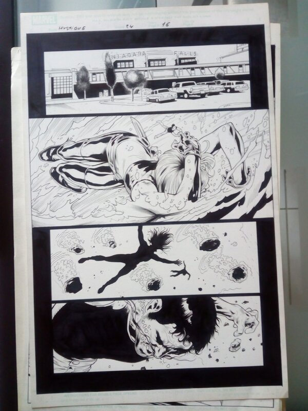 En vente - X-Men : mystique / manuel garcia - Planche originale