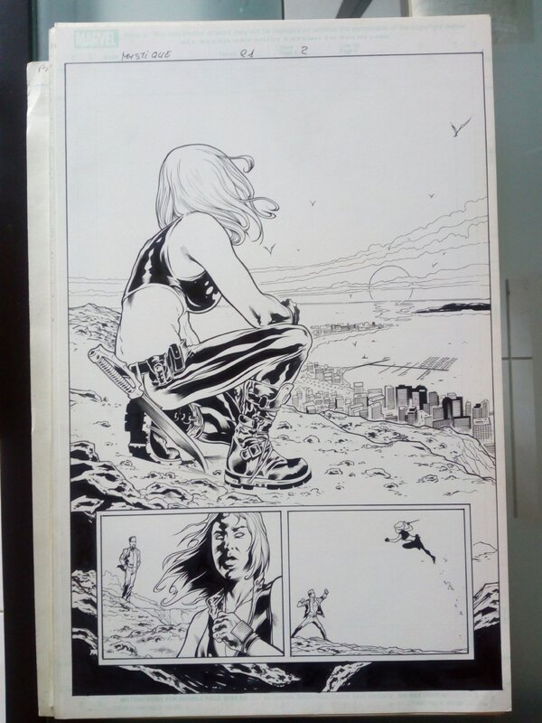 En vente - X-Men : mystique / manuel garcia - Planche originale