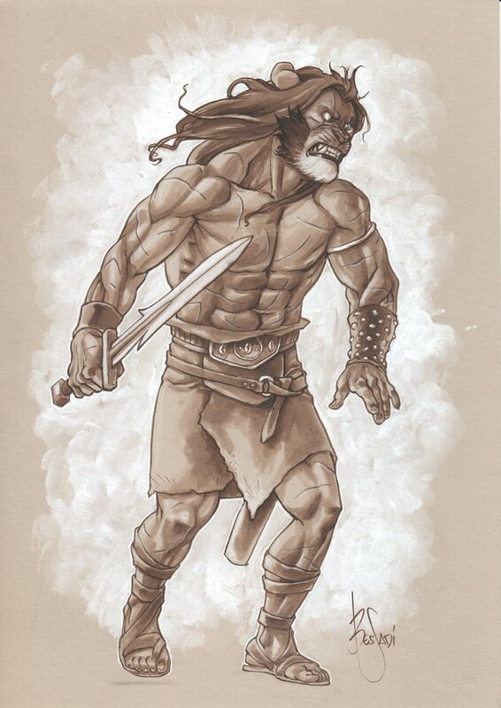 Lion par Bruno Bessadi - Illustration originale