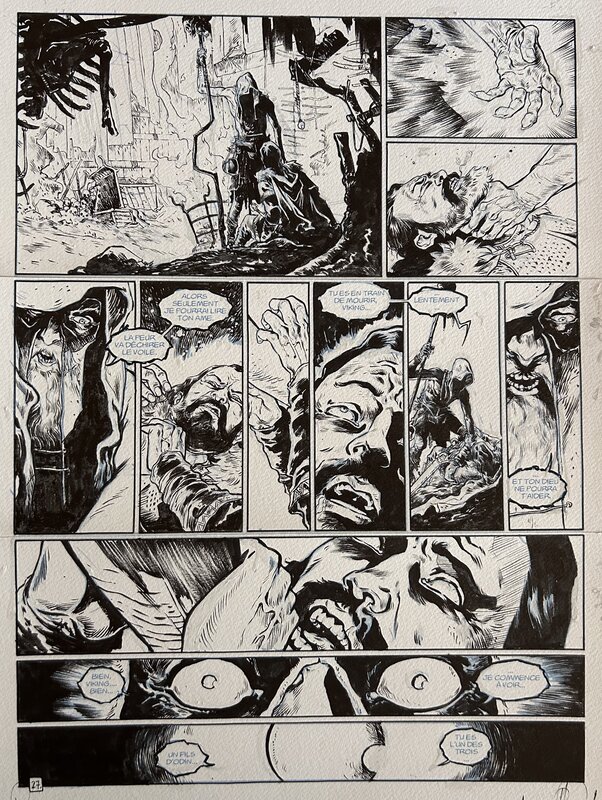 Dellac, Serpent Dieu#1, Les larmes d’Odin, planche n°27,2019. - Planche originale