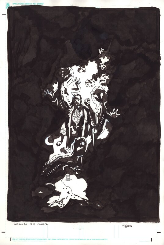 For sale - Mike Mignola, Koshchei #4 - couverture - Original Cover