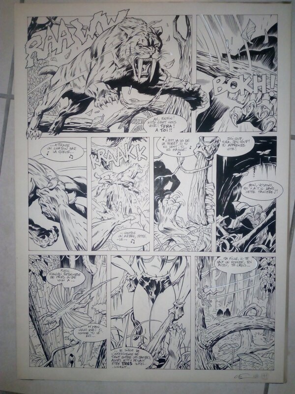 En vente - Neanderthal bikini / jean marie arnon - Planche originale