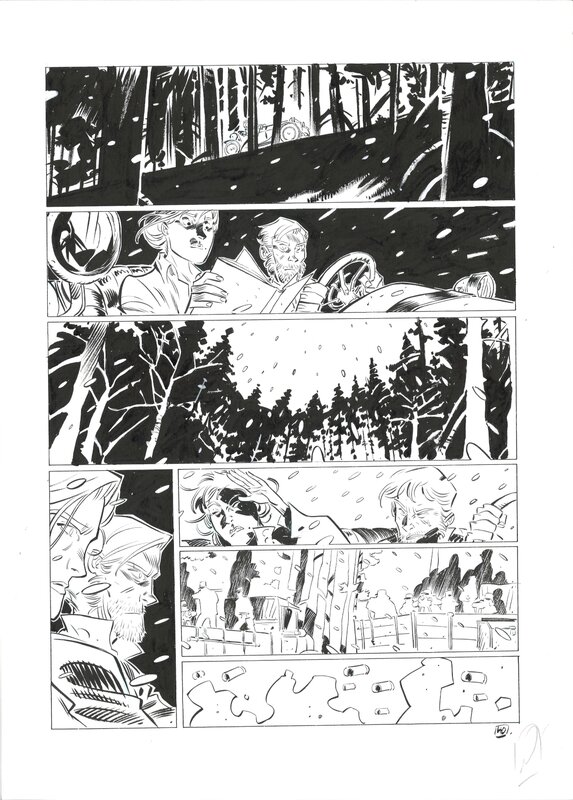 En vente - Pierre Alary - Silas Corey tome 4 p. 40 - Planche originale