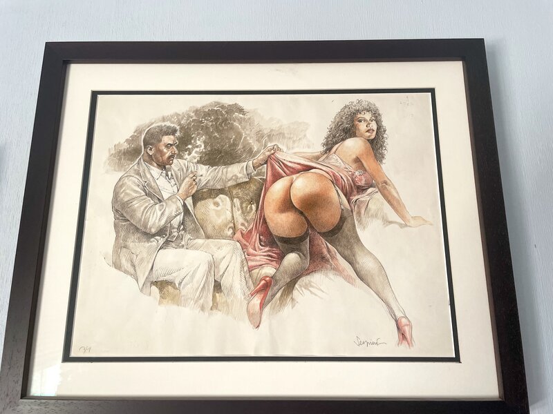 En vente - Paolo Eleuteri Serpieri, Watercolour ilustration - Illustration originale