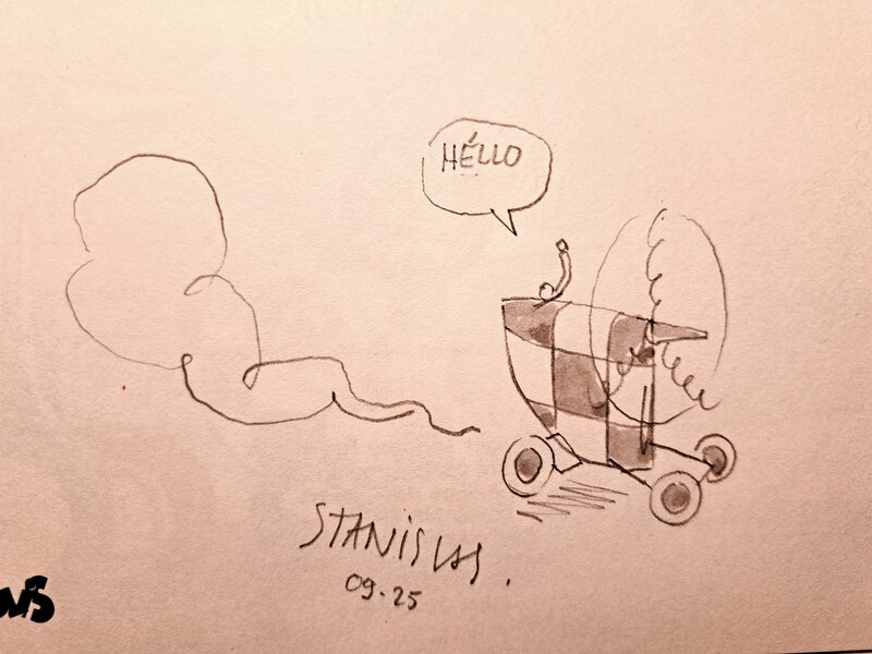 Stanislas, Felix Ventilo et son Hélimob - Dédicace Stanislas, Felix Ventilo et son Hélimob - Dédicace