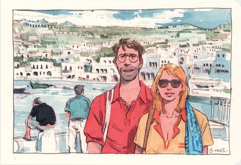 Bastien Vivès, Lune de Miel - Le Baiser du Sphynx, illustration 