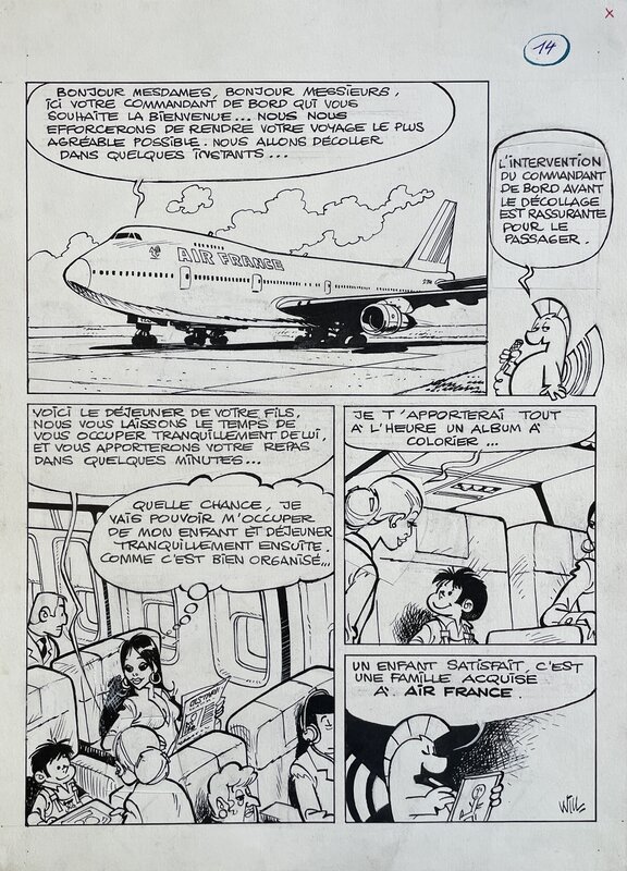 En vente - Will, 1985 - le Voyage de Mr Gulliver : Page 14 - Planche originale