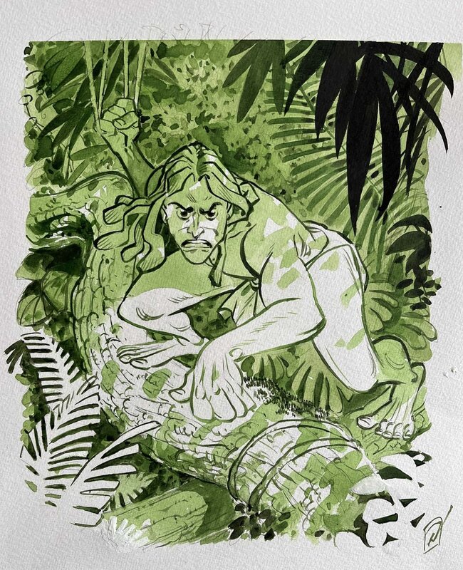 Pierre Alary Tarzan - Illustration originale
