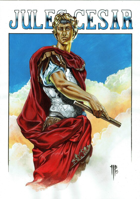 En vente - Jules César par Philippe Bringel - Illustration originale