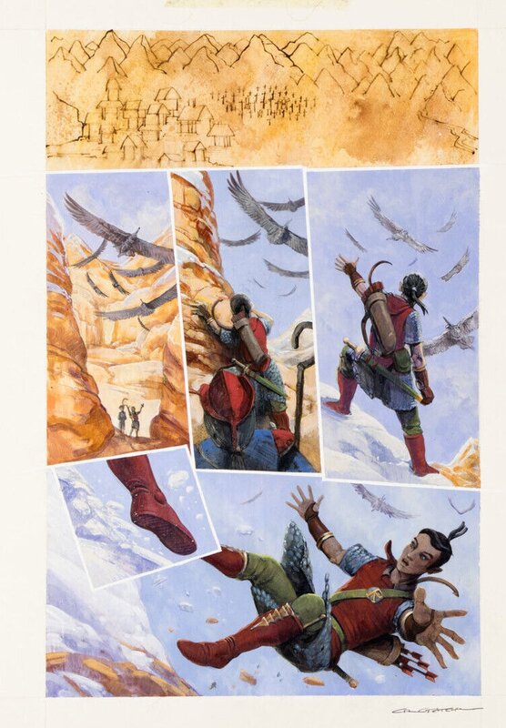Carl Critchlow, Jla Riddle of the beast #26 - Planche originale