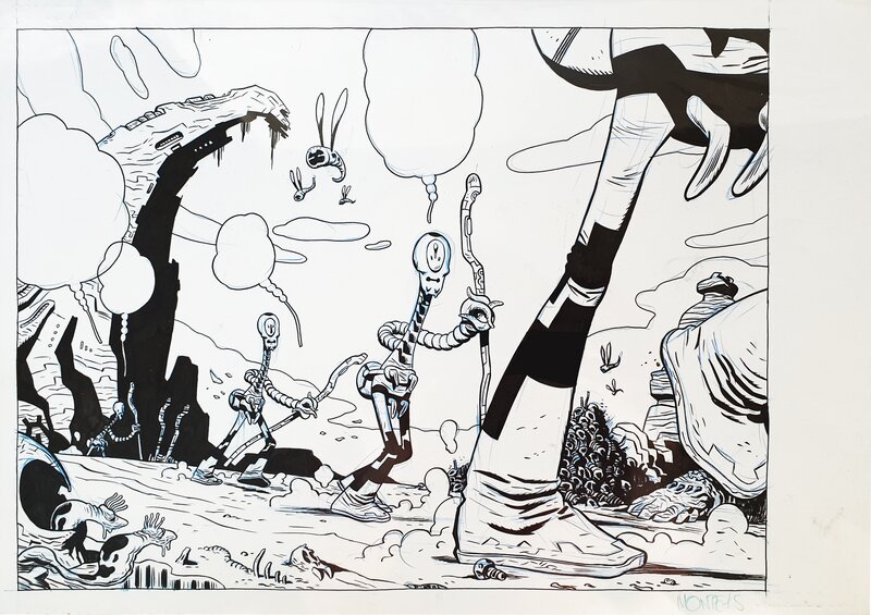 Universe! #4 Pg.14 par Albert Monteys - Planche originale