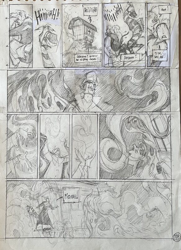 Cyril Pedrosa, Ring Circus Tome 2 Pl 39 - Planche originale